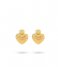 24Kae Earring Heartshaped Statement Earrings 42494Y Gold colored