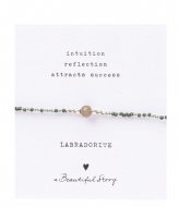 A Beautiful Story Iris Card Labradorite Bracelet SC Silver colored