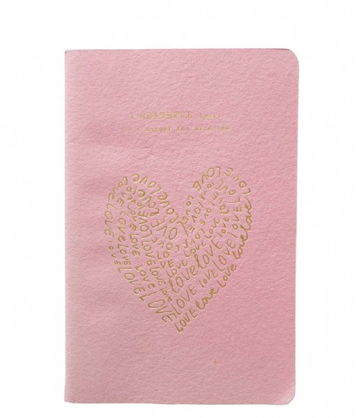 A Beautiful Story Document map Notebook Gratitude Pink Gold colored