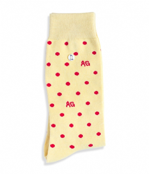 Alfredo Gonzales Sock Dots Yellow dots yellow