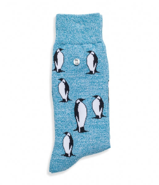 Alfredo Gonzales Sock The Penguin Socks blue melee black white (129)