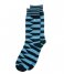 Alfredo Gonzales Sock Stripes Offset Socks navy light blue
