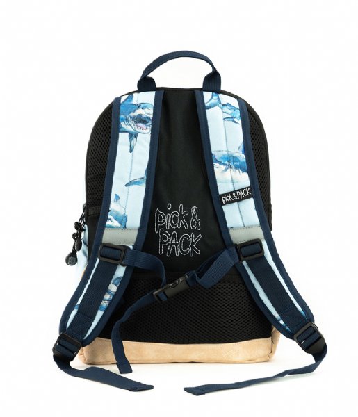 Pick & Pack School Backpack Shark Backpack M 13 Inch Light blue (13)