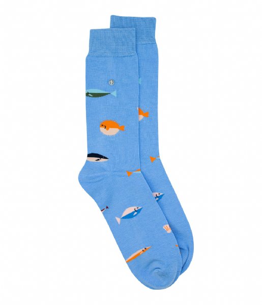 Alfredo Gonzales Sock Fish Socks light blue (113)