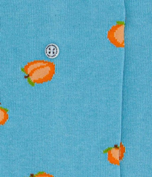 Alfredo Gonzales Sock Peach Socks light blue orange blue (113)