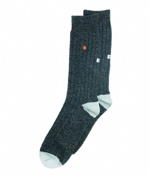 Alfredo Gonzales Sock Twisted Wool Socks black grey (114)