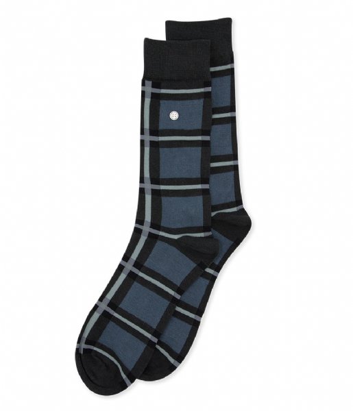 Alfredo Gonzales Sock Classic Check Socks black grey (114)