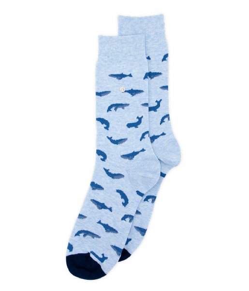 Alfredo Gonzales Sock Whales Socks blue melee navy (129)