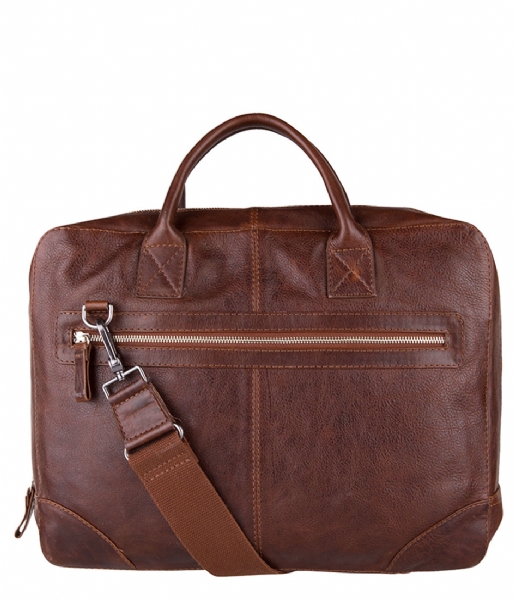 Amsterdam Cowboys Laptop Shoulder Bag Bag Malbis 15 inch cognac