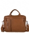 Amsterdam Cowboys Laptop Shoulder Bag Bag Branson 17 inch tobacco