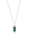 Ania Haie Necklace Malachite Point Pendant Necklace N039-03H Silver