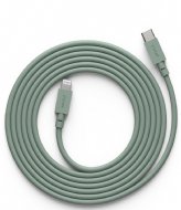 Avolt Cable 1 USB C to Lightning Charging Cable 2m Oak Green
