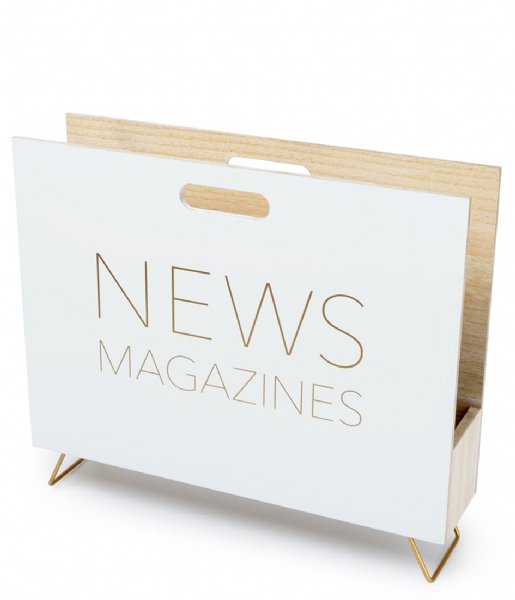 Balvi Decorative object Magazine Rack News White