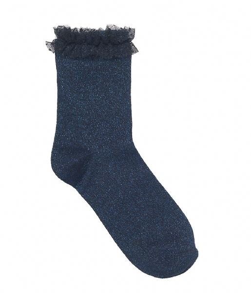 Becksöndergaard Sock Dory Frill metallic blue (812)