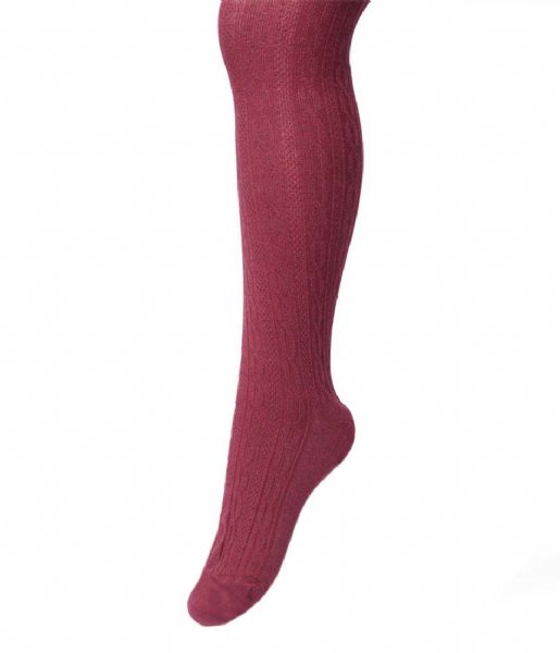 Bonnie Doon  Classic Cable Tights Mesa Rose