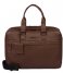 Burkely Laptop Shoulder Bag Minimal Mason Double Zip Laptopbag 15.6 Inch Custom Cognac (24)