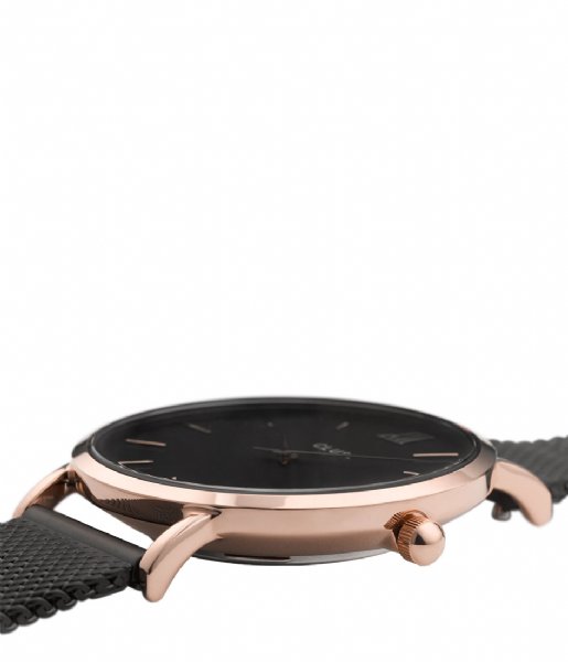 CLUSE Watch Minuit Mesh Rose Gold Plated Black rose gold plated black black (CW0101203024)