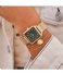 CLUSE Watch La Tetragone Mesh Gold Plated gold plated forest green (CL60014)