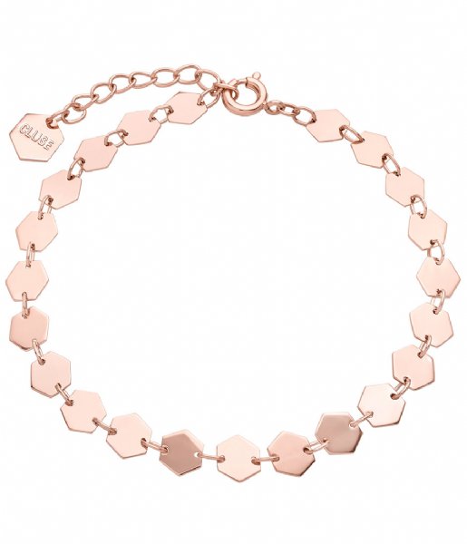 CLUSE Bracelet Essentielle Hexagons Chain Bracelet rose gold color (CLJ10009)