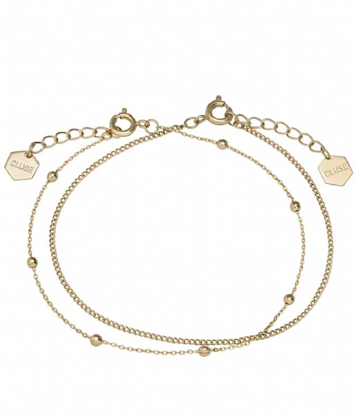 CLUSE Bracelet Essentielle Set of Two Fine Bracelets gold plated (CLJ11010)