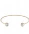 CLUSE Bracelet Idylle Hexagons Open Cuff Bracelet gold plated marble (CLJ11003)