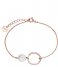 CLUSE Bracelet Idylle Open Circle Marble Hexagon Chain Bracelet rose gold plated (CLJ10008)