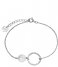 CLUSE Bracelet Idylle Open Circle Marble Hexagon Chain Bracelet silver color (CLJ12008)