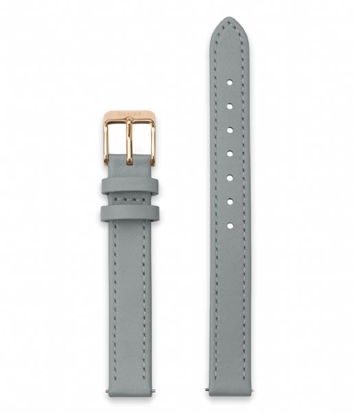 CLUSE Watchstrap Strap 12 mm Leather Rosegold colored Grey (CS12010)