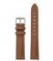 CLUSE Watchstrap Strap 16 mm Leather Silver Colored Caramel (CS12230)