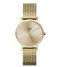 CLUSE Watch Minuit Mesh Crystals Gold colored