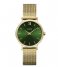 CLUSE Watch Minuit Mesh Green Gold Colour
