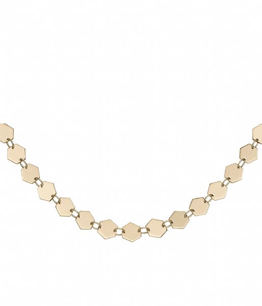 CLUSE Necklace Essentiele All Hexagons Choker Necklace gold plated (CLJ21003)