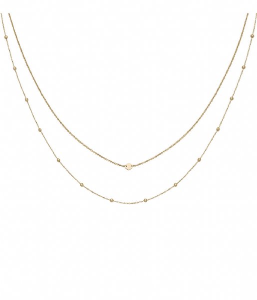 CLUSE Necklace Essentielle Set of Two Necklaces Petite Hexagon  gold color (CLJ21004)
