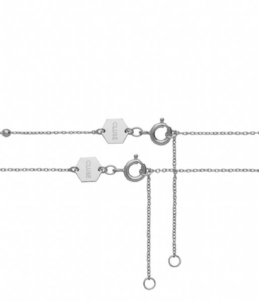 CLUSE Necklace Essentielle Set of Two Necklaces Petite Hexagon  silver color (CLJ22004)