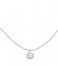 CLUSE Necklace Idylle Marble Hexagon Pendant Necklace rose gold plated (CLJ20008)