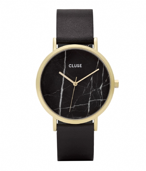 CLUSE Watch La Roche Gold Plated Black Marble Black black (CL40004)