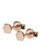 CLUSE Earring Essentiele Hexagon Stud Earrings rose gold plated (CLJ50006)