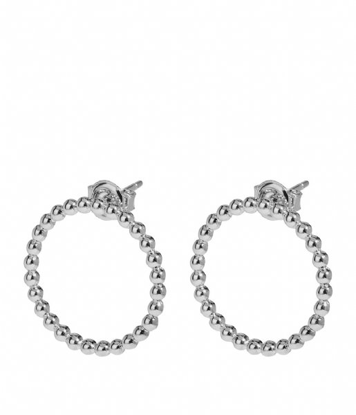 CLUSE Earring Essentiele Open Circle Embellished Stud Earrings silver plated (CLJ52007)