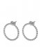CLUSE Earring Essentiele Open Circle Embellished Stud Earrings silver plated (CLJ52007)