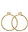 CLUSE Ring Idylle Solid Marble Hexagon Set of Two Rings gold plated (CLJ41001)