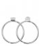 CLUSE Ring Idylle Solid Marble Hexagon Set of Two Rings silver plated (CLJ42001)