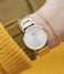 CLUSE Watch Minuit Three Link Gold Plated Silver Colored gold plated silver colored (CW0101203028)