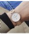 CLUSE Watch Le Couronnement Three Link Rose Gold Plated winter white rose gold plated (CW0101209009)
