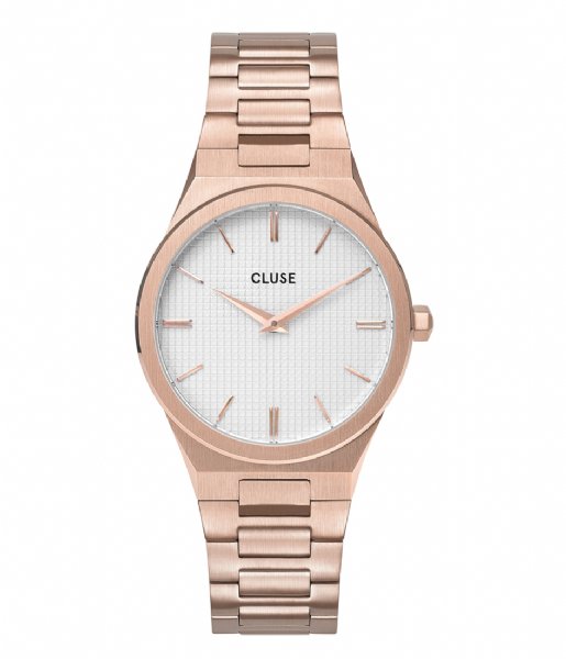 CLUSE Watch Vigoureux 33 H Link Rose Gold Colored snow white rose gold plated (CW0101210001)