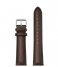 CLUSE Watchstrap Strap Leather 20 mm Silver colored Dark brown (CS1408101065)