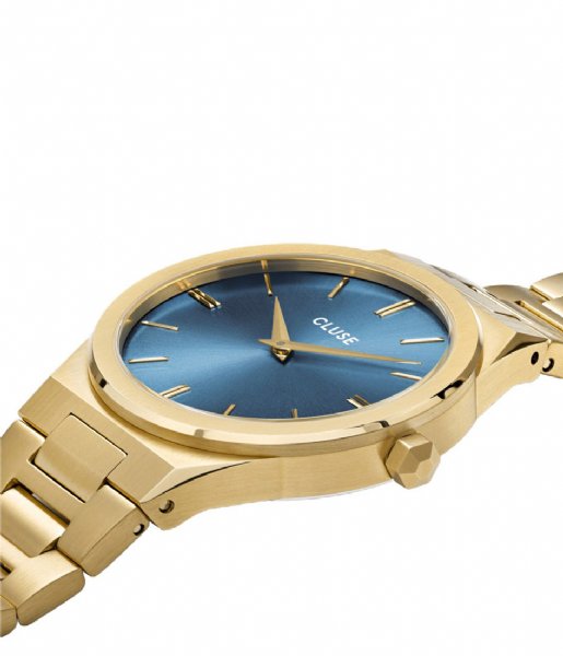 CLUSE Watch Vigoureux by Anna Maria Gold Smokey Blue Gold Colored