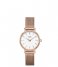 CLUSE Watch Boho Chic Petite Mesh Rose Gold White rose gold plated
