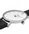 CLUSE Watch Minuit Mesh Silver & Black Strap Gift Box silver plated white & black (CG1519203003)