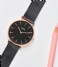 CLUSE Watch Boho Chic Mesh Rose Gold Plated Black rose gold plated black black (CW0101201010)