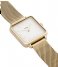 CLUSE Watch La Tetragone Mesh Gold Plated mesh gold color white (CL60002)